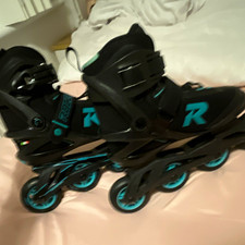 Roces Adjustable Kids Inline Skates Black/Blue Unisex EU 34 MPN 4002