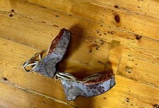 One of a Kind Vintage Shoes Women Velvet and Silk Size 7/12