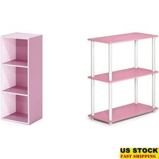 3-Tier Open Shelf Bookcase Storage Rack Easy Assembly Sturdy Display Unit New