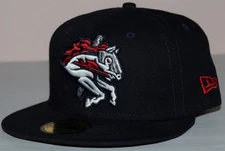 BINGHAMTON RUMBLE PONIES NEW ERA 59FIFTY Hat Cap Sz 6 7/8 OFFICIAL ON-FIELD *K2