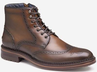Johnson and Murphy Men's Brown Leather Boots Size 13 Men s