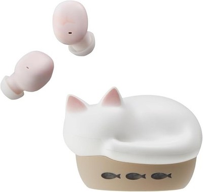 Radius HP-C28BTW Wireless Earphones NEKO White Cat Bluetooth aus Japan Neu