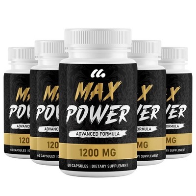 (5 Pack) Max Power for Men - MaxPower Powerful Male Health Enhancement Support