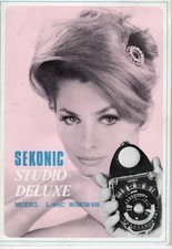 Vintage Sekonic Studio Deluxe Model L-28C Manual ORIGINAL