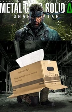 Metal Gear Solid Delta Snake Eater Exclusive Sneaking Snake Cardboard Tissue Box