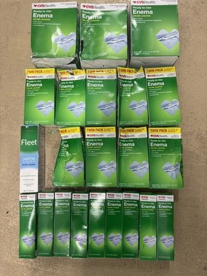 37 Bottles Of CVS Ready to Use Enema Saline Laxitive 4.5 fl oz (36) Fleet 2028