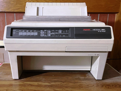 Okidata Microline ML 395/395C 24 pin dot matrix Printer with bottom feed tractor
