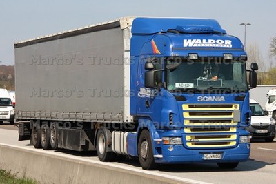LKW Foto Scania R420 Planensattelzug Deutschland blau WALDOR TRANSPORTE #n8sy