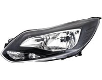 Scheinwerfer Rechts Ford Focus 2011-2014 Schwarzer Rahmen Hella