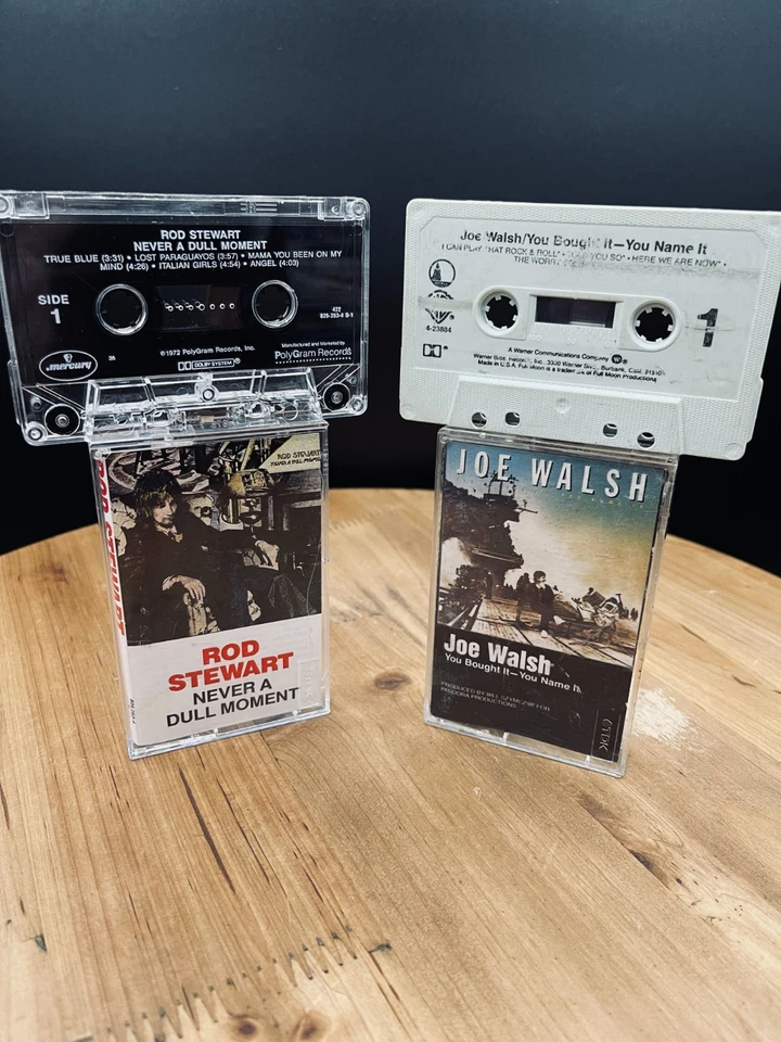 Lot of 35 VTG Classic Rock Music Cassette Tapes Rod Stewart Tom Petty Boston Foto 2 de 4