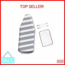 SheeChung 12.5 x 32 Inch Small Ironing Board Cover and Pad,Cotton Cover & Extra 