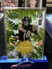 Will Howard 2025 Splat ? Wild Card. 2/8 Pittsburgh Steelers Rookie (RC). rookie card picture
