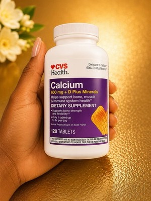 CVS Health Calcium 600mg + D Plus Minerals 120 Tablets