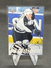 1995-96 Be A Player Signatures Jere Lehtinen Rookie Quotebook Auto #S175