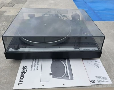 Thorens TD 318 Plattenspieler mit Haube + Anleitung | Vintage - Bild 1 von 4