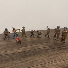 Vintage Barclay Manoil WWI Lot of Metal Toy Soldier Cast Lead Army Figures