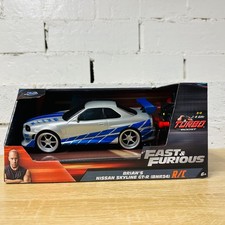 Jada Toys Fast  Furious 1:24 Brian's Nissan Skyline R34 Remote Control RC Car