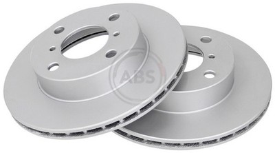 2x A.B.S. Bremsscheibe 16995 für SUZUKI WAGON ALTO EM 6 FF RC410 SR410 SR412 4WD