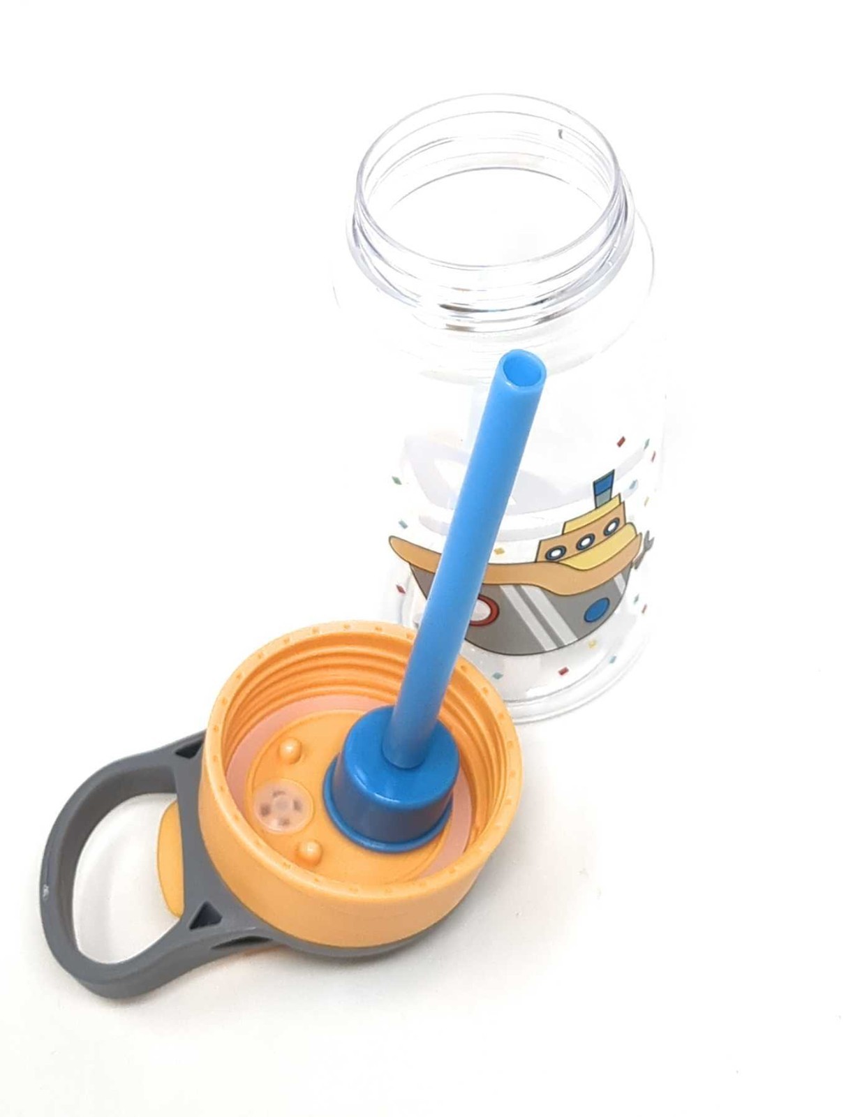 Kids Water Bottle, 16 oz BPA-Free Reusable Bottle with One-Click Open Flip Straw