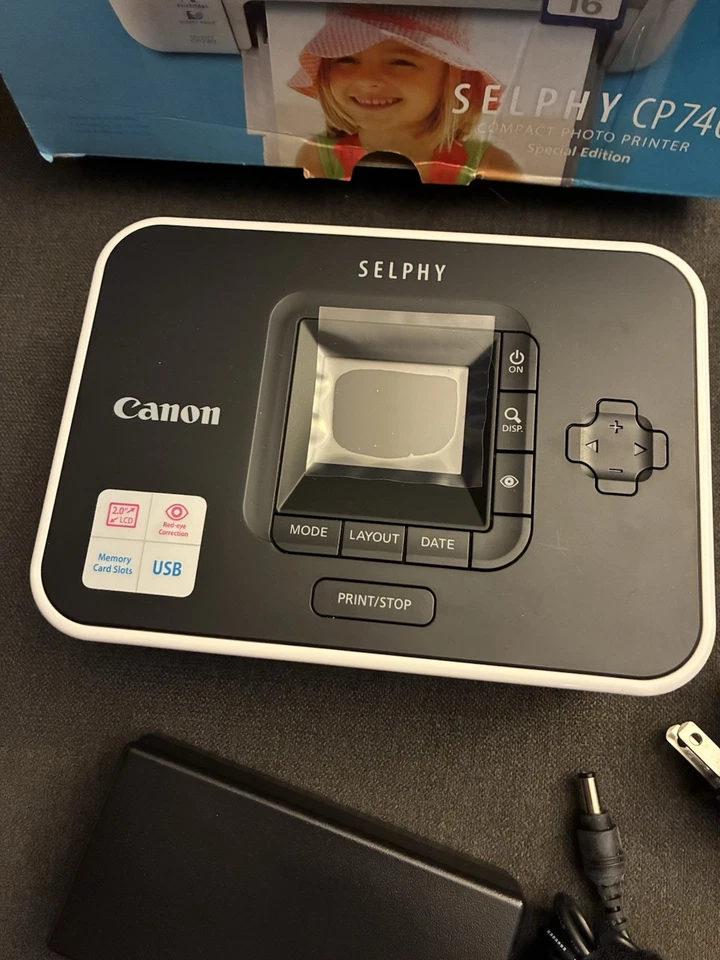 Canon SELPHY CP740 Compact Photo Printer (Box is Damaged See All Photos) - Image 2 of 4