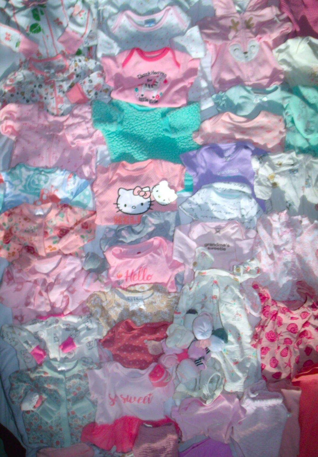 Tons of Adorable Baby Girl Clothes sz preemie NB, 0-3 3-6 mo bundle lot
Opens in a new window or tab
