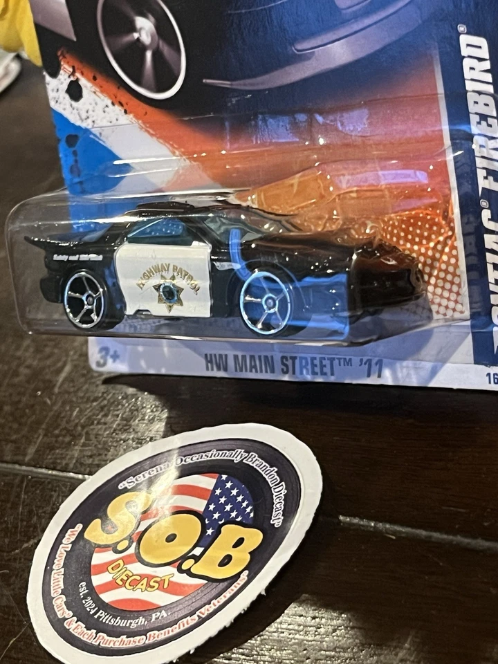 Hot Wheels 1997 Pontiac Firebird CHP Police Patrol Diecast Sealed USED NMcond - Image 4 of 4