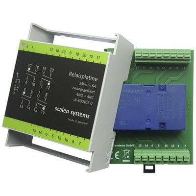 scaleo systems Sicherheitsrelais mit Verpolschutzdiode, mit LED, mit Gehäuse ...