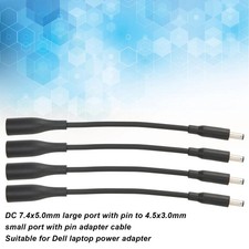 4Pcs DC Power Charger Converter Adapter Cable 7.4mm To 4.5mm For dell small Tips