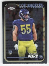 2024 Topps Chrome #273 Braden Fiske Los Angeles Rams RC