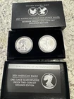 2021 WS $1 Silver Eagle Reverse Proof 2-Coin Designer Edition Set OGP
