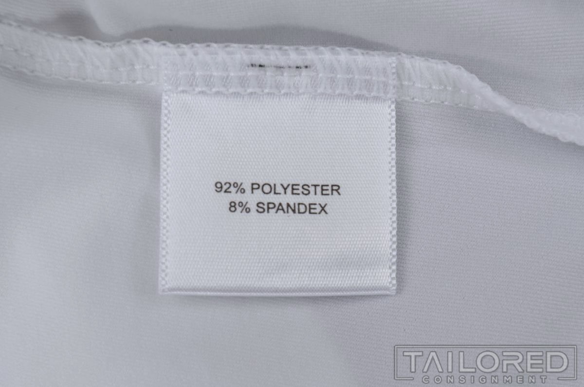 PETER MILLAR Solid White Polyester Mens Casual Po… - image 7