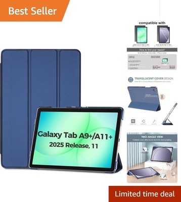 Elegant Hard Shell Tablet Case for 11'' Galaxy Tab A11+/A9+ Plus - Translucent