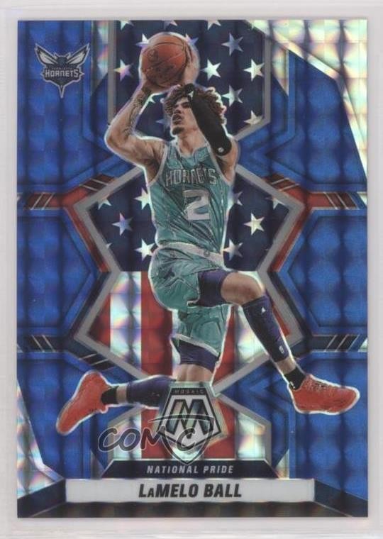2021-22 Panini Mosaic National Pride Blue Prizm 60/99 LaMelo Ball #251 1aj