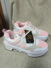 PLMOKN Roller Skate Shoes for Girls/Women. Size 9.5. Retractable Sneaker Skates