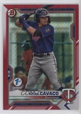 2021 Bowman 1st Edition Red Foil 3/5 Keoni Cavaco #BFE-73 e6p