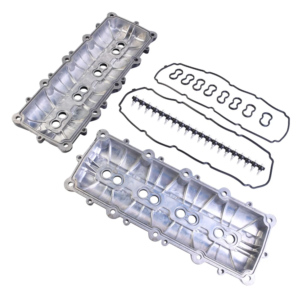 2x Aluminum Valve Cover Set for 2009-2010 Dodge Ram 1500 2011-2021 Ram 1500 5.7L - Image 4 of 4