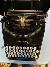 BING No.2 Typewriter  1920s Beauty. Portable. Original Cover.  German.  7” Paper thumbnail