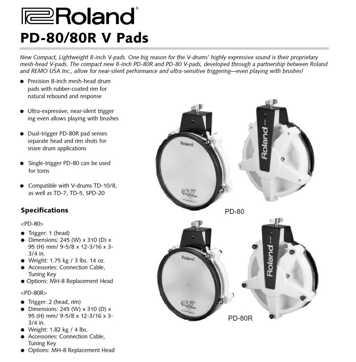 Roland PD-80R Mesh Head for sale online | eBay