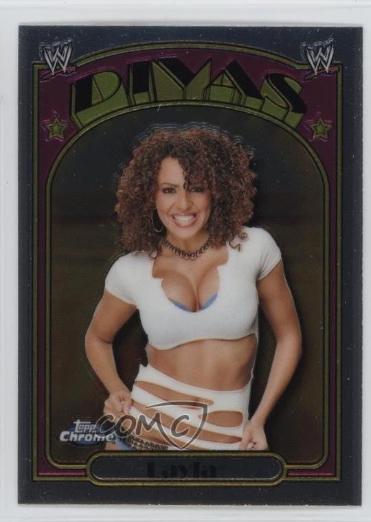 2007 Topps Heritage WWE Chrome Heritage II Layla #63 Rookie RC 17tg