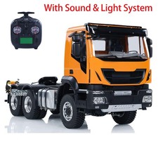 1/14 Metal Chassis 6x6 Rc Tractor Truck 2-speed Transmission Car Sounds Lights