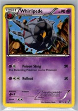 WHIRLIPEDE 53/114 UNCOMMON BLACK & WHITE POKEMON NEAR MINT