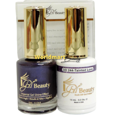 IGel Beauty Gel Nail Polish 0.5oz Gel DUO DD244- TAINTED LOVE