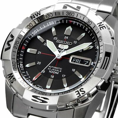 SEIKO 5 Sports SNZJ05J1 23 Jewels Automatic 100m w/ Box & Manual # MADE IN  JAPAN | eBay