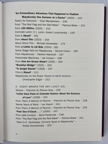 Night Wraps the Sky : Writings by and about Mayakovsky, 2008, HCDJ - Picture 16 of 24