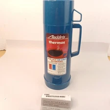 Aladdin 1 Qt Thermos With Stopper And Drinking Cup Lid 032C 