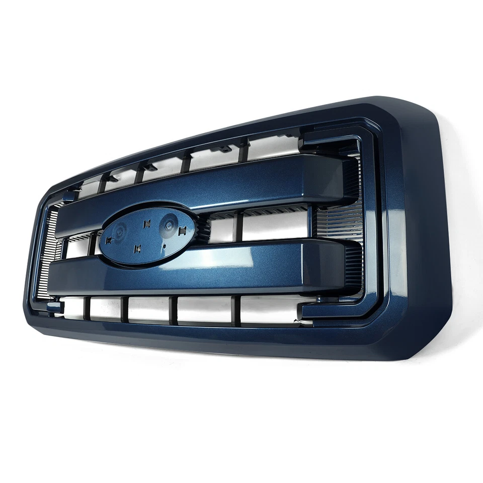 Blue Jeans Metallic Grille Grill For 2011-2016 Ford F250 F350 F450 Super Duty - Изображение 2 из 4