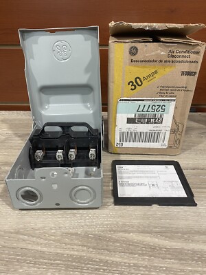 GE Energy Industrial Solutions 2 Pole Air Conditioner Disconnect 30A U3B (Used)