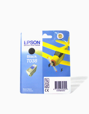 EpsonT038, schwarz 17ml , Epson Stylus C43/C45 Series, C13T03814A10