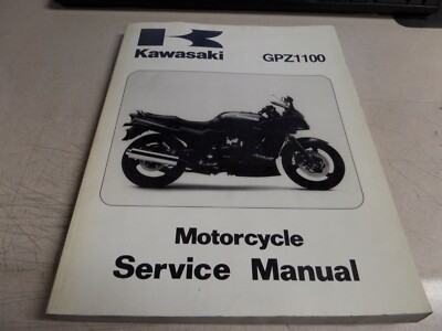 Kawasaki Factory Service Manual 1995 GPZ1100 99924-1182-01 | eBay