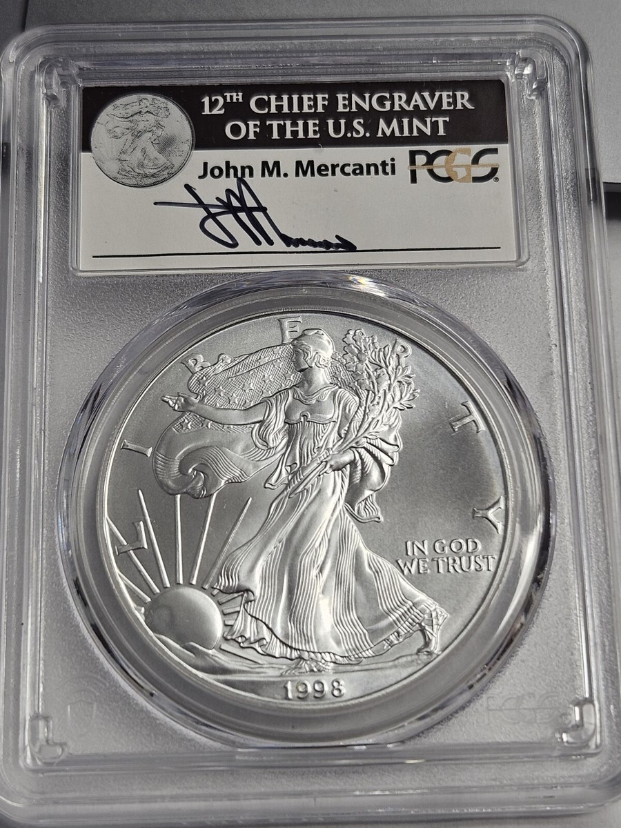 1998 American Silver Eagle PCGS MS-70 1998 American Silver Eagle PCGS MS-70